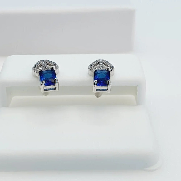 "925 Sterling Silver Cubic Zirconia Earrings, U19254817 - Picture 4 of 11